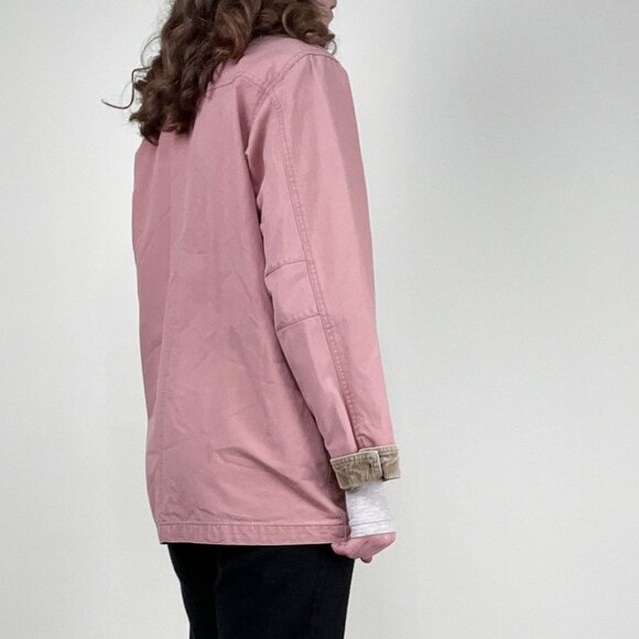 Rare Vintage L.L.Bean Pink Barn Coat Field Farm Utility Jacket Corduroy Workwear - Picture 4 of 12
